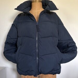 Abercrombie & Fitch Navy Puffer Jacket